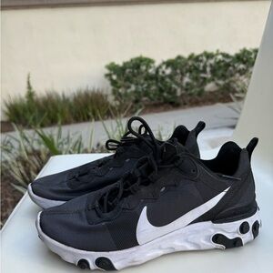 Black and White Nike Sneakers